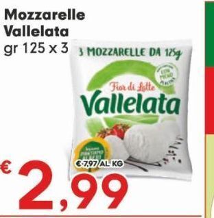 Despar Mozzarella vallelata offerta