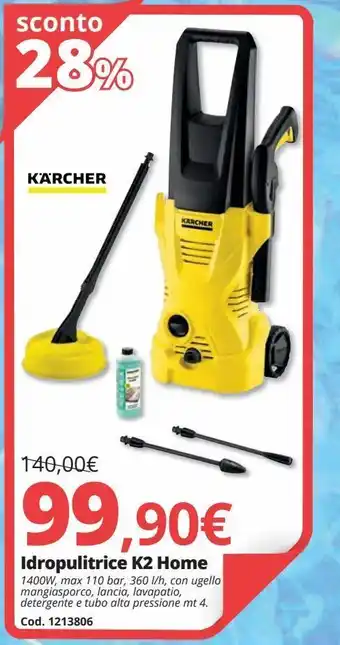 Brico Io Idropulitrice k2 home offerta