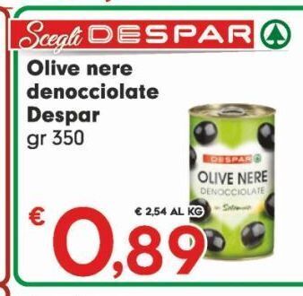 Despar Olive nere denocciolate despar offerta