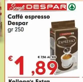 Despar Caffè espresso despar gr 250 offerta