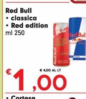 Despar Red bull classica red edition ml 250 offerta