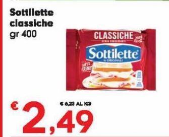 Eurospar Sottilette classiche gr 400 offerta