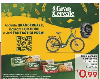 Eurospar Gran cereale cioccolato, croccante, frutta gr 230/250 offerta