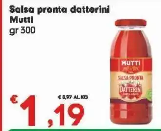 Eurospar Salsa pronta datterini mutti gr 300 offerta