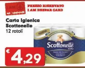 Eurospar Carta igienica scottonelle 12 rotoli offerta