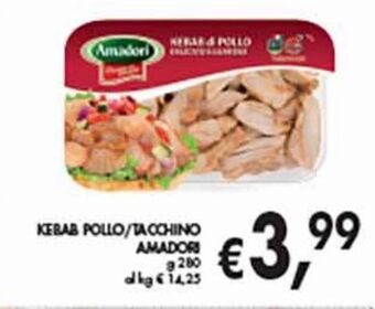 Supermercato Coal Kebab pollo/tacchino amadori offerta
