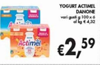 Supermercato Coal Yogurt actimel danone offerta
