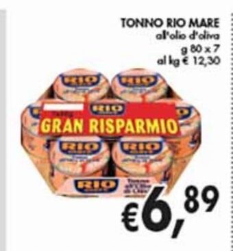 Supermercato Coal Tonno rio mare offerta