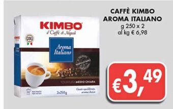 Supermercato Coal Caffè kimbo aroma italiano offerta