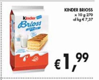 Supermercato Coal Kinder brioss offerta