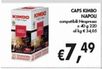 Supermercato Coal Caps kimbo napoli offerta