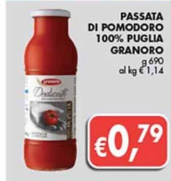Supermercato Coal Passata di pomodoro 100% puglia granoro offerta