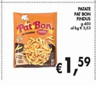 Supermercato Coal Patate pat bon findus g 450 offerta