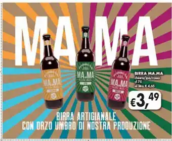Supermercato Coal Birra ma.ma chiara/ ipa/ rossa cl 75 offerta