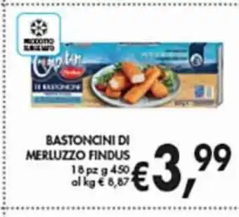 Supermercato Coal Bastoncini di merluzzo findus 18 pz g 450 offerta