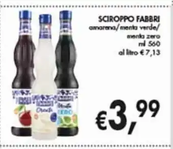 Supermercato Coal Sciroppo fabbri amarena/ menta verde/ menta zero ml 560 offerta
