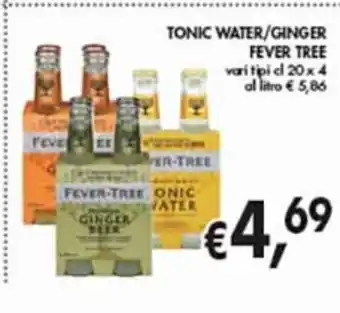 Tonic water / ginger fever tree vari tipi cl 20 x 4