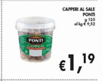 Supermercato Coal Capperi al sale ponti g 125 offerta