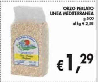 Supermercato Coal Orzo perlato linea mediterranea g 500 offerta
