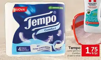 Acqua & Sapone Tempo carta igienica Comfort 2 veli 4 rotoli offerta