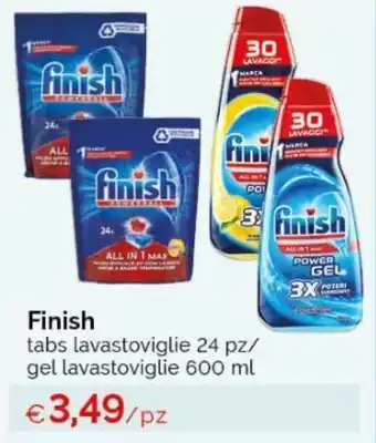 Acqua & Sapone Finish tabs lavastoviglie 24 pz/ gel lavastoviglie 600 ml offerta