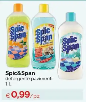 Acqua & Sapone Spic & Span detergente pavimenti 1 L offerta