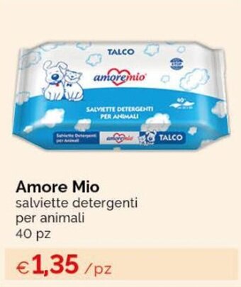 Amore Mio salviette detergenti per animali 40 pz