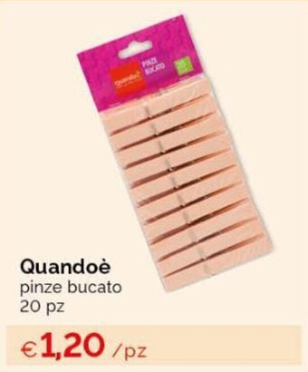 Acqua & Sapone Quandoè pinze bucato 20 pz offerta