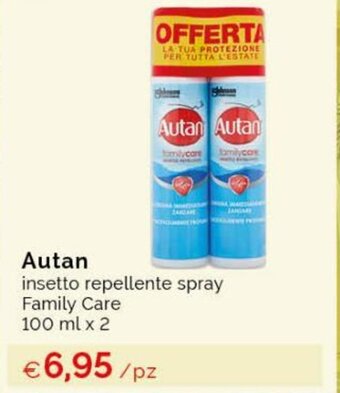 Autan insetto repellente spray Family Care 100 ml x 2