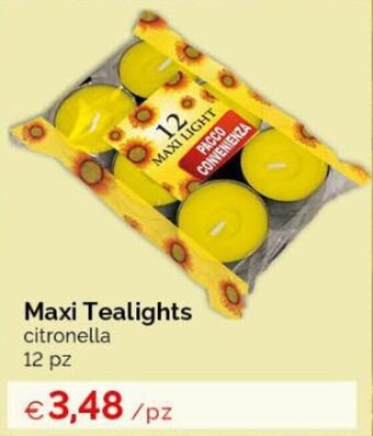 Acqua & Sapone Maxi Tealights citronella 12 pz offerta