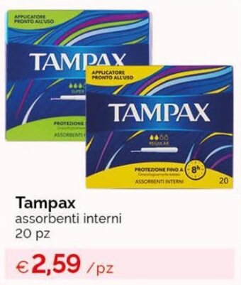 Acqua & Sapone Tampax assorbenti interni 20 pz offerta