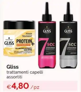 Acqua & Sapone Gliss trattamenti capelli assortiti offerta