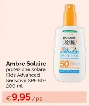 Acqua & Sapone Ambre Solaire protezione solare Kids Advanced Sensitive SPF 50+ 200 ml offerta