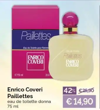 Acqua & Sapone Enrico Coveri Paillettes eau de toilette donna 75 ml offerta