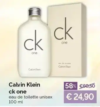 Acqua & Sapone Calvin Klein ck one eau de toilette unisex 100 ml offerta