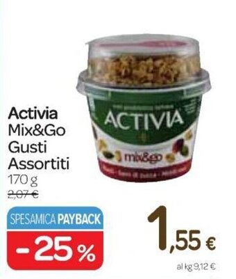 Carrefour Express Activia Mix&Go Gusti Assortiti 170 g offerta