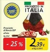 Carrefour Market Prosciutto di Norcia IGP offerta