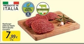 Carrefour Market Carrefour Hamburger Di Bovino Adulto Filiera Qualita offerta