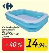 Carrefour Piscina Rettangolare Gonfiabile