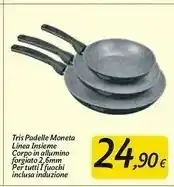 Moneta Tris Padelle Insieme