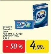 Carrefour Market Dash Detersivo Lavatrice offerta