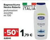 Carrefour Market Neutro Roberts Bagnoschiuma offerta