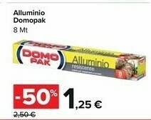 Carrefour Market Domopak Alluminio offerta