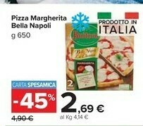 Carrefour Market Buitoni Pizza Margherita Bella Napoli offerta