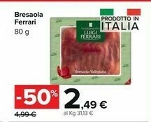 Carrefour Market Ferrari Bresaola offerta