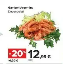 Carrefour Market Carrefour Gamberi Argentina Decongelati offerta