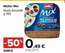 Carrefour Market Muller Mix Yogurt Al Cocco Più Cioccolato 150 G(ml) offerta