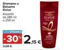 Carrefour Market L'Oreal Paris Shampoo O Balsamo offerta