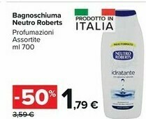 Carrefour Market Neutro Roberts Bagnoschiuma offerta