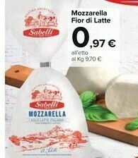 Carrefour Market Sabelli Mozzarella Fior di Latte offerta